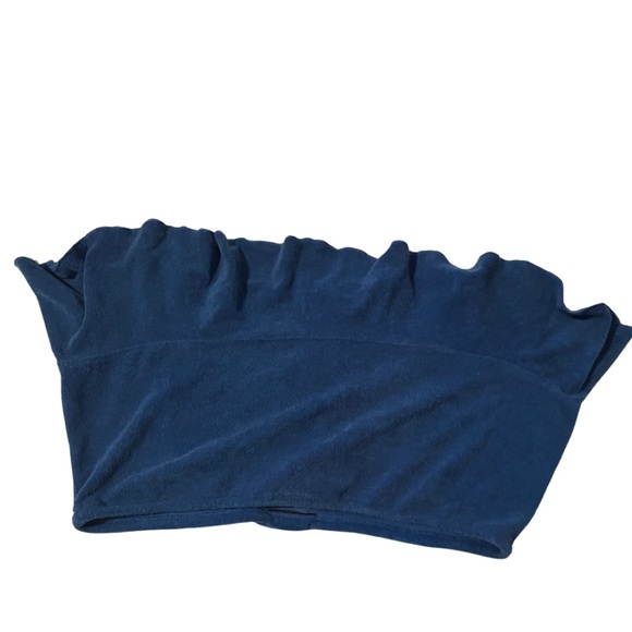 RALPH LAUREN Terry cloth BLUE Bathing suit coverup skirt - Picture 2 of 3